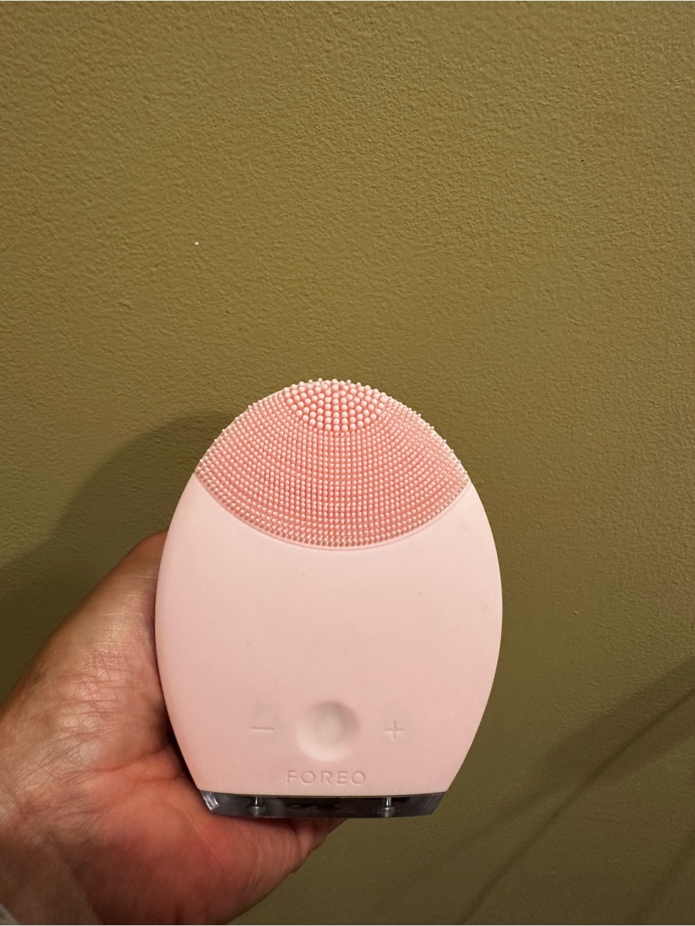 FOREO Pink Silicone Facial Cleansing Device